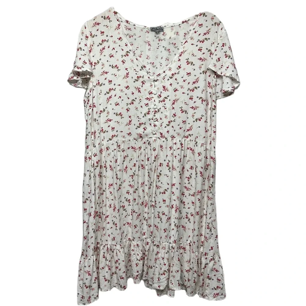 J for Justify Floral Dress 1X Boho Cottagecore Country Western Style Dress - Picture 2 of 16